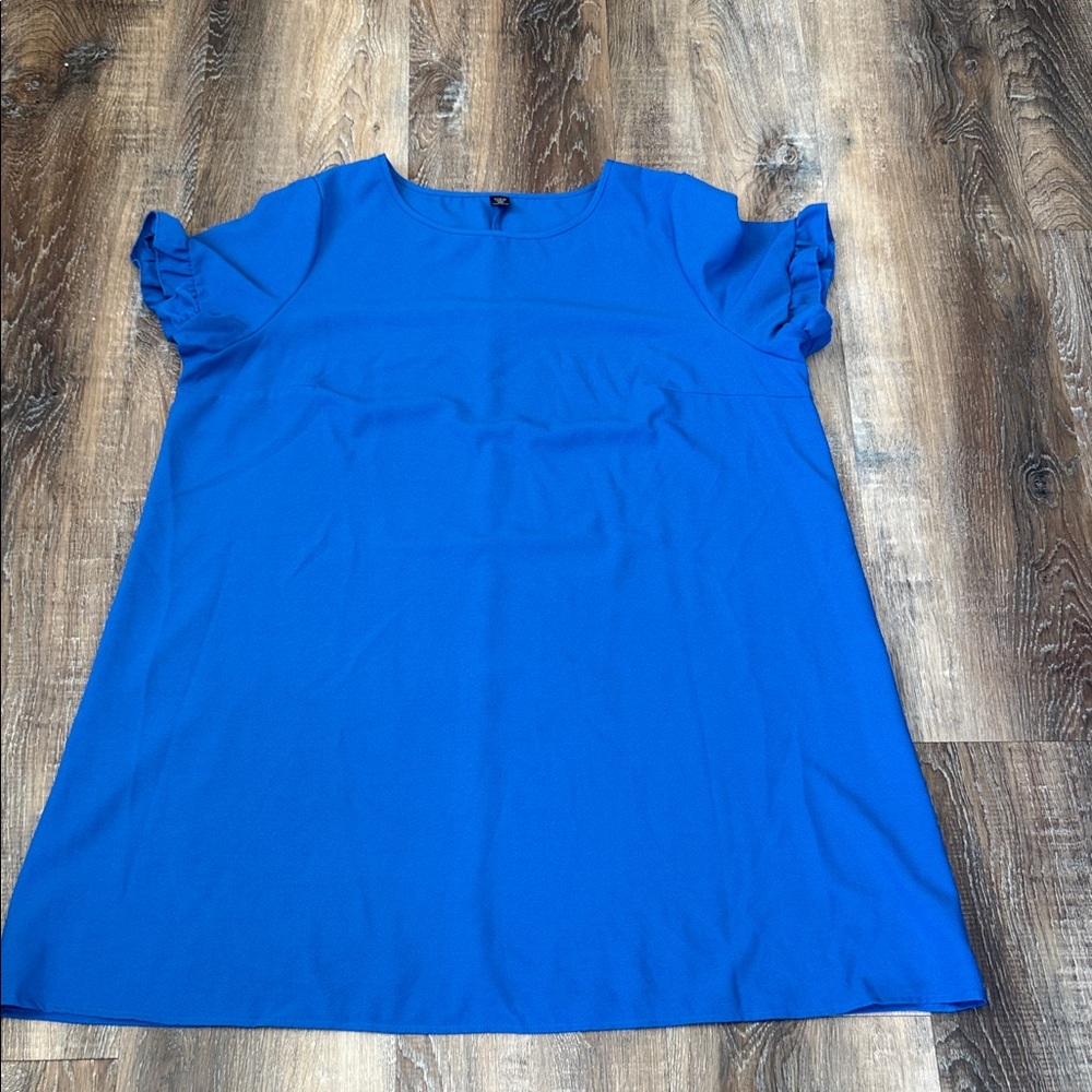 SHEIN Vibrant Blue Mini Dress